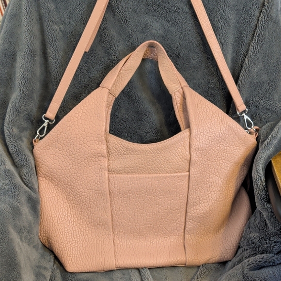 Vince Camuto Convertible Lamb Leather Pleated Tote - Steph bag - Picture 8 of 8